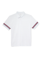 FILA Men's Essentials Heritage Jacquard Polo, polo shirt, tennis apparel, jacquard knit polo, breathable polo, retro-inspired design, ribbed collar, buttoned placket, tennis wear, casual polo, high-quality polo shirt, Swiss Sports Haus, West Vancouver sports store.