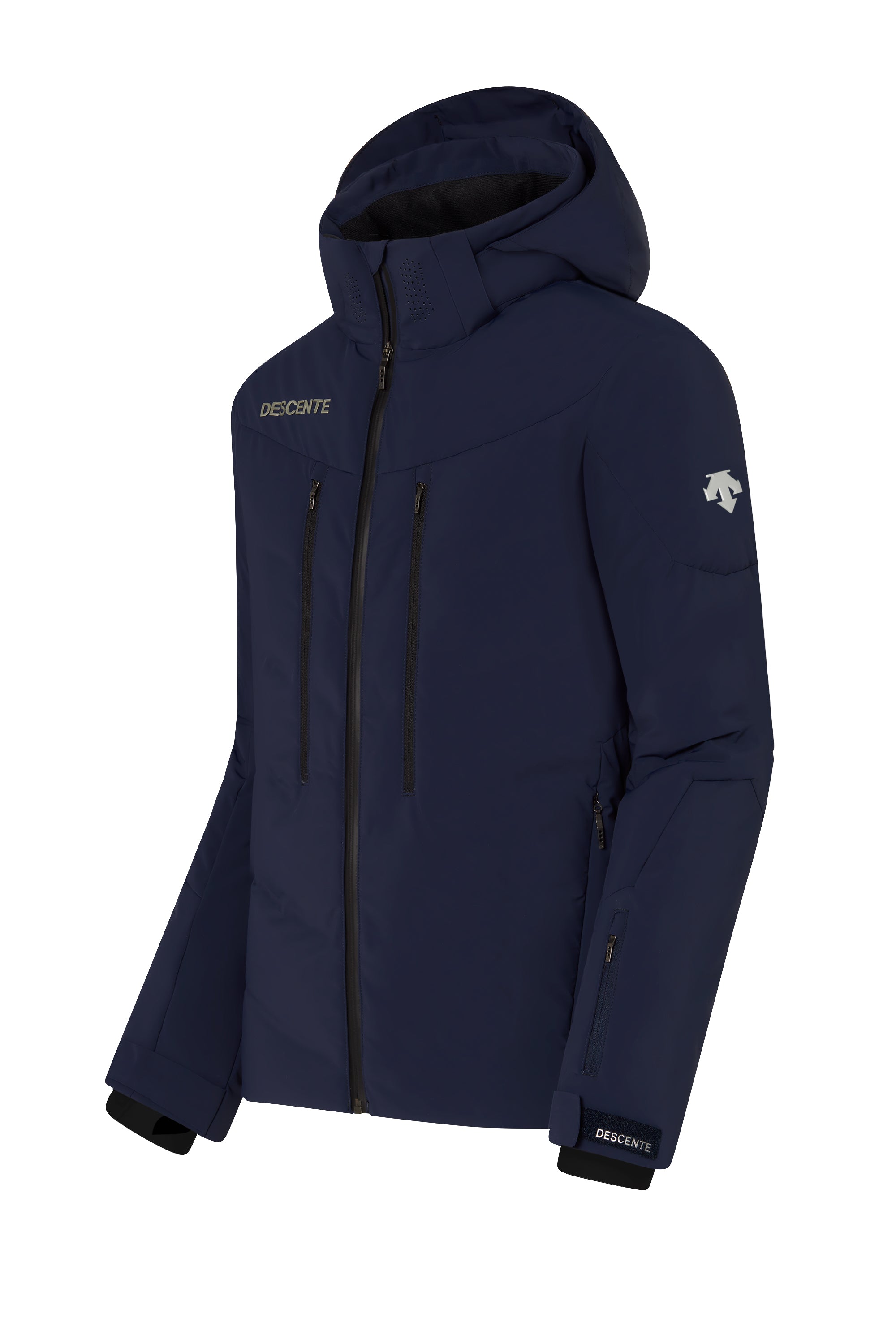 Descente Men’s Mateo Hybrid Down Jacket, men’s ski jacket, hybrid down jacket, insulated ski jacket, waterproof jacket, Descente winter gear, high-performance ski jacket, cold-weather jacket, winter sports apparel, Swiss Sports Haus, West Vancouver ski shop.