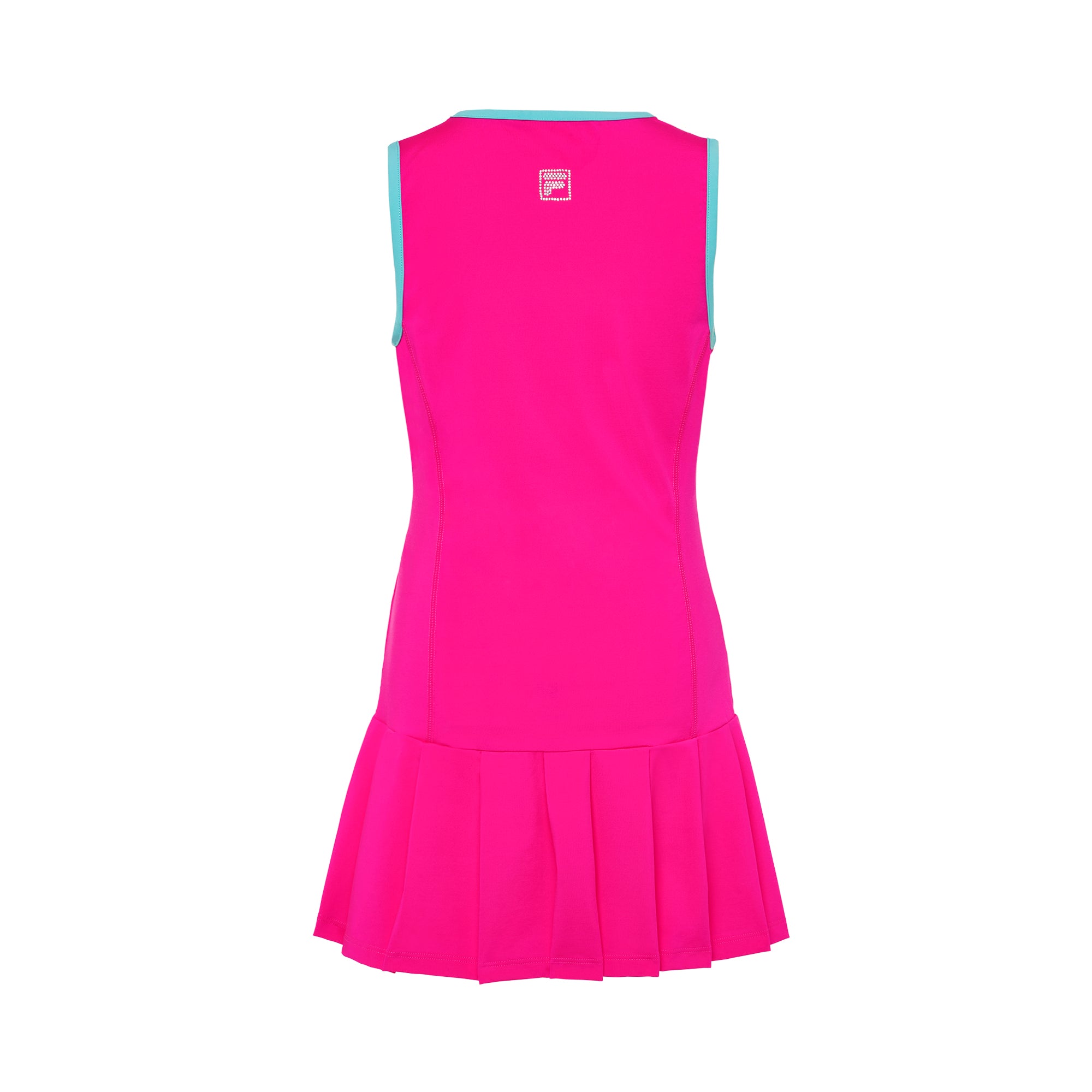 Fila Girls Pleated Dress, girls' tennis dress, pleated tennis dress, lightweight tennis dress, breathable tennis wear, Fila tennis apparel, stylish tennis dress, comfortable tennis dress, tennis outfit, Swiss Sports Haus, West Vancouver sports store, tennis clothing.