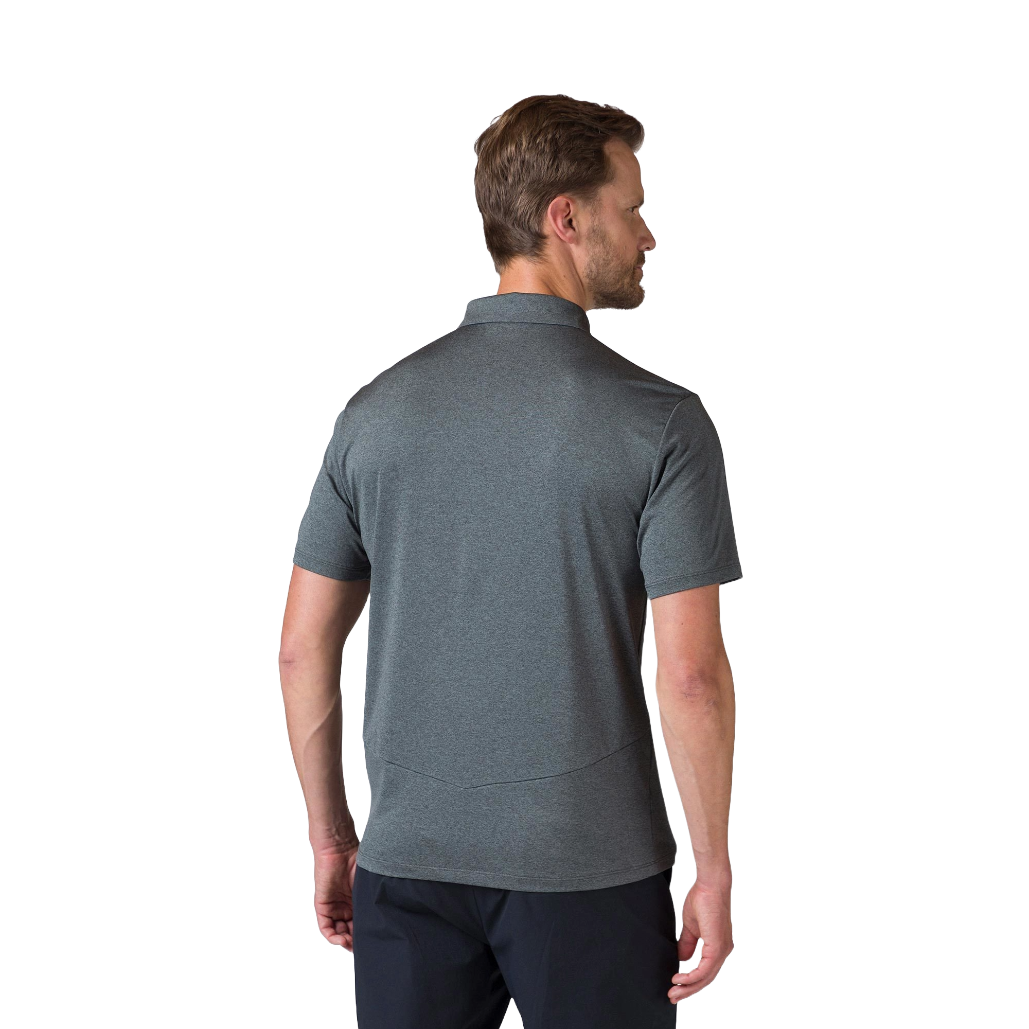 Rossignol Men's Slub Active Polo, men's polo shirt, active wear, golf polo, breathable polo, moisture-wicking polo, classic collar, sporty polo, golf apparel, comfortable polo, stylish golf wear, Rossignol clothing, Swiss Sports Haus, West Vancouver golf shop.