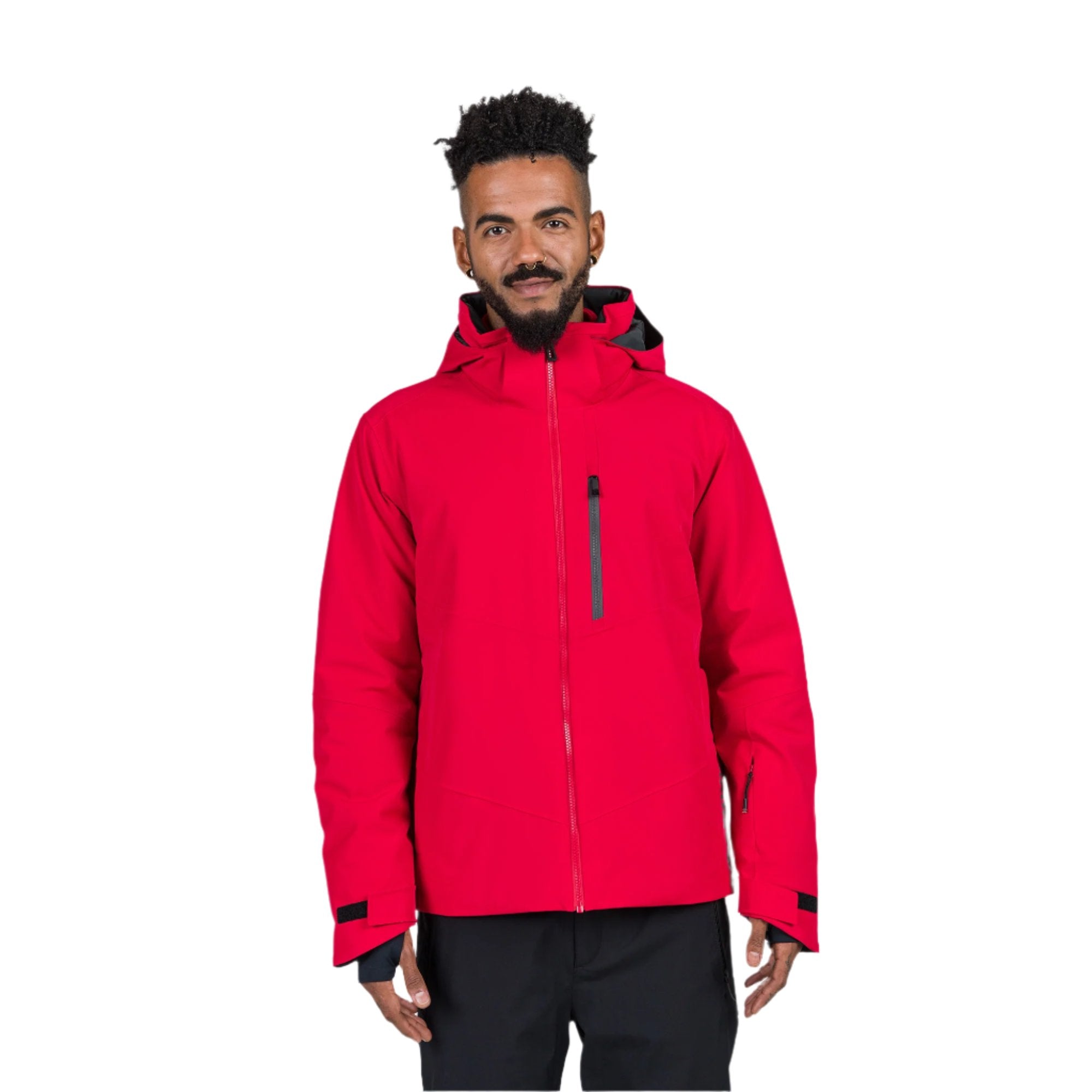 Rossignol Men's Blackside Ski Jacket, men's ski jacket, waterproof ski jacket, insulated ski jacket, Rossignol ski wear, winter sports apparel, breathable ski jacket, ski clothing for men, ski gear, stylish ski jacket, skiing outerwear, Swiss Sports Haus, West Vancouver ski shop.