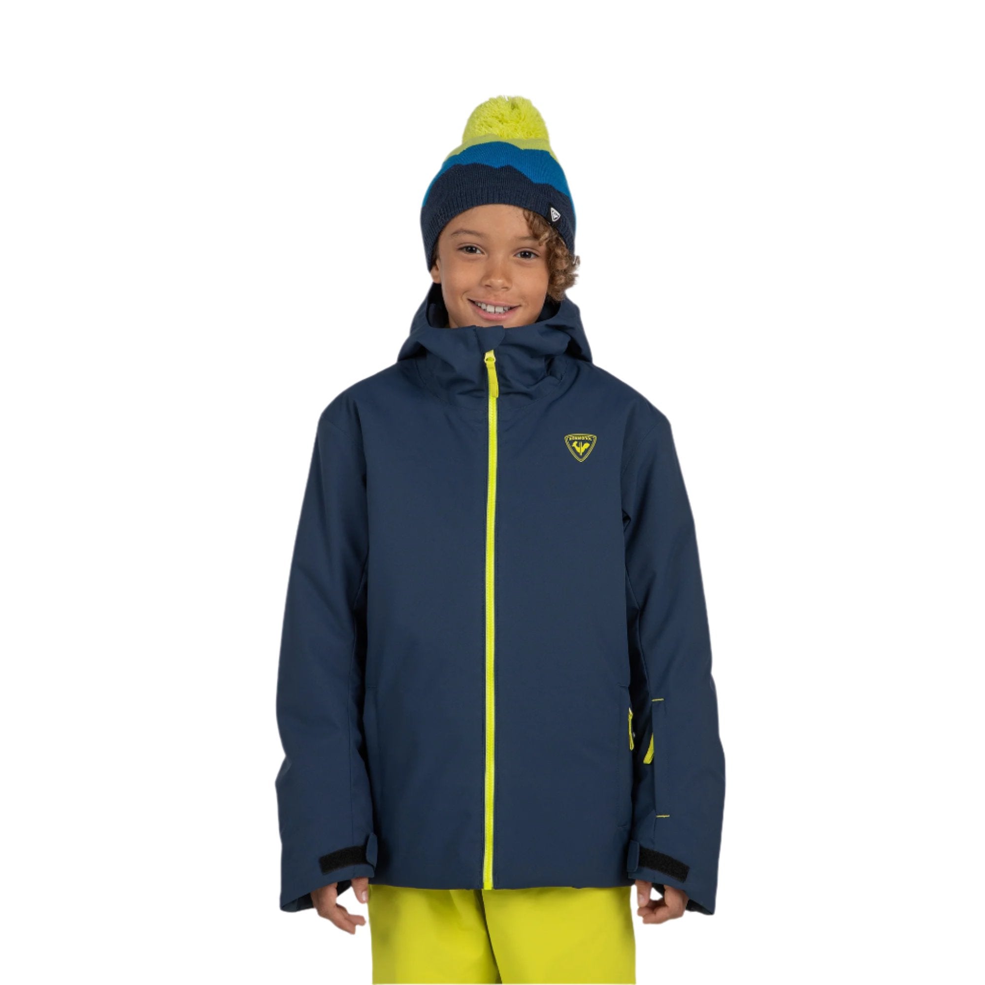 Rossignol Boys Strawpile Ski Jacket, kids' ski jacket, boys' winter jacket, insulated ski jacket, waterproof ski jacket, Rossignol ski wear, children's ski clothing, warm ski jacket for boys, ski gear for kids, winter sports apparel, Swiss Sports Haus, West Vancouver ski shop.