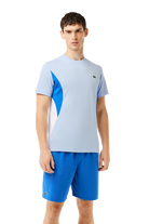 Lacoste Men’s Tennis x Novak Djokovic T-Shirt, tennis clothing, men’s tennis wear, Lacoste t-shirt, Novak Djokovic apparel, breathable tennis shirt, classic design t-shirt, comfortable fit, tennis gear, sportswear, Swiss Sports Haus, West Vancouver sports shop.