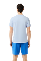 Lacoste Men’s Tennis x Novak Djokovic T-Shirt, tennis clothing, men’s tennis wear, Lacoste t-shirt, Novak Djokovic apparel, breathable tennis shirt, classic design t-shirt, comfortable fit, tennis gear, sportswear, Swiss Sports Haus, West Vancouver sports shop.