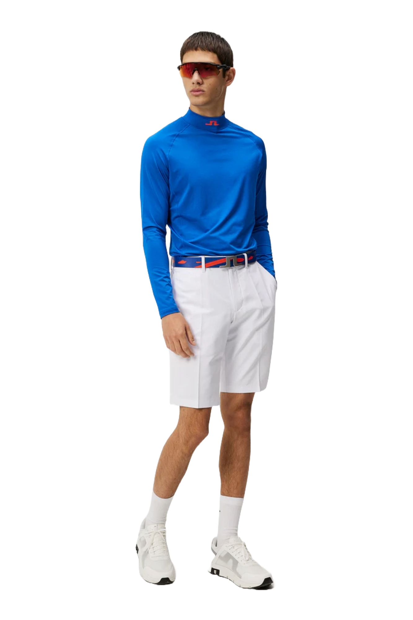 J.Lindeberg Men’s Somle Golf Shorts, golf clothing, men’s golf shorts, stylish golf shorts, modern fit golf shorts, comfortable golf shorts, stretchy golf shorts, performance golf wear, tailored golf shorts, golf apparel, Swiss Sports Haus, West Vancouver golf shop.