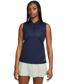 Nike Golf Women's Dri-FIT Victory Sleeveless Polo, golf apparel, tennis apparel, moisture-wicking polo, sleeveless polo, Dri-FIT fabric, classic collar, modern fit, comfortable polo, performance polo, golf wear, tennis wear, Swiss Sports Haus, West Vancouver sports shop.