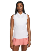 Nike Golf Women's Dri-FIT Victory Sleeveless Polo, golf apparel, tennis apparel, moisture-wicking polo, sleeveless polo, Dri-FIT fabric, classic collar, modern fit, comfortable polo, performance polo, golf wear, tennis wear, Swiss Sports Haus, West Vancouver sports shop.