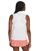 Nike Golf Women's Dri-FIT Victory Sleeveless Polo, golf apparel, tennis apparel, moisture-wicking polo, sleeveless polo, Dri-FIT fabric, classic collar, modern fit, comfortable polo, performance polo, golf wear, tennis wear, Swiss Sports Haus, West Vancouver sports shop.