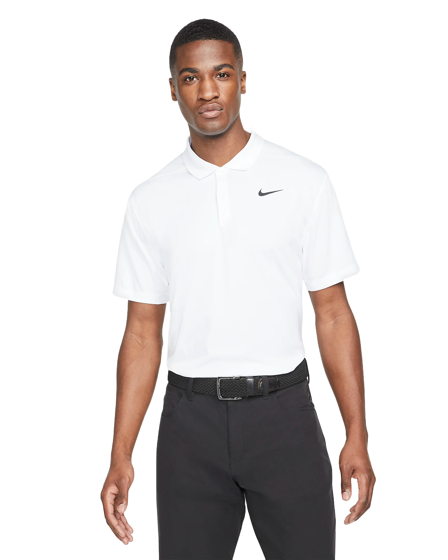 Nike Golf Men’s Dri-FIT Victory Polo, golf polo shirt, tennis polo shirt, Dri-FIT technology, moisture-wicking polo, classic polo design, ribbed collar, three-button placket, modern fit, golf apparel, tennis apparel, sportswear, Swiss Sports Haus, West Vancouver sports shop.