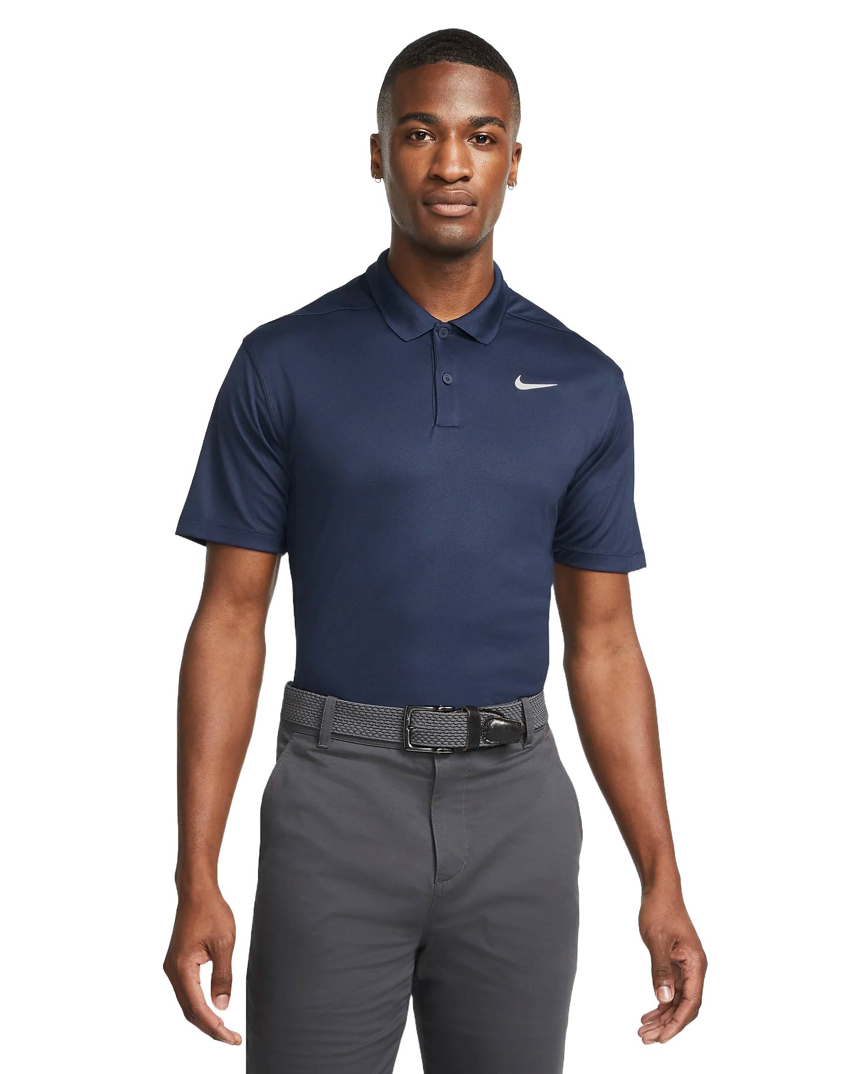 Blue nike golf polo best sale