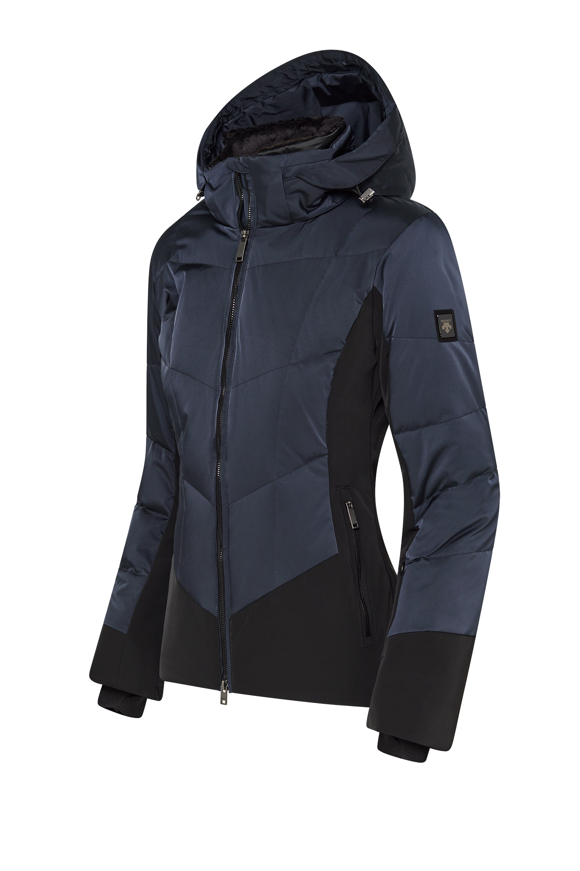 Descente Women’s Abel Jacket, women’s ski jacket, high-performance ski jacket, waterproof ski jacket, insulated ski jacket, Descente ski apparel, stylish ski jacket, winter sports jacket, ski clothing for women, Swiss Sports Haus, West Vancouver ski shop.