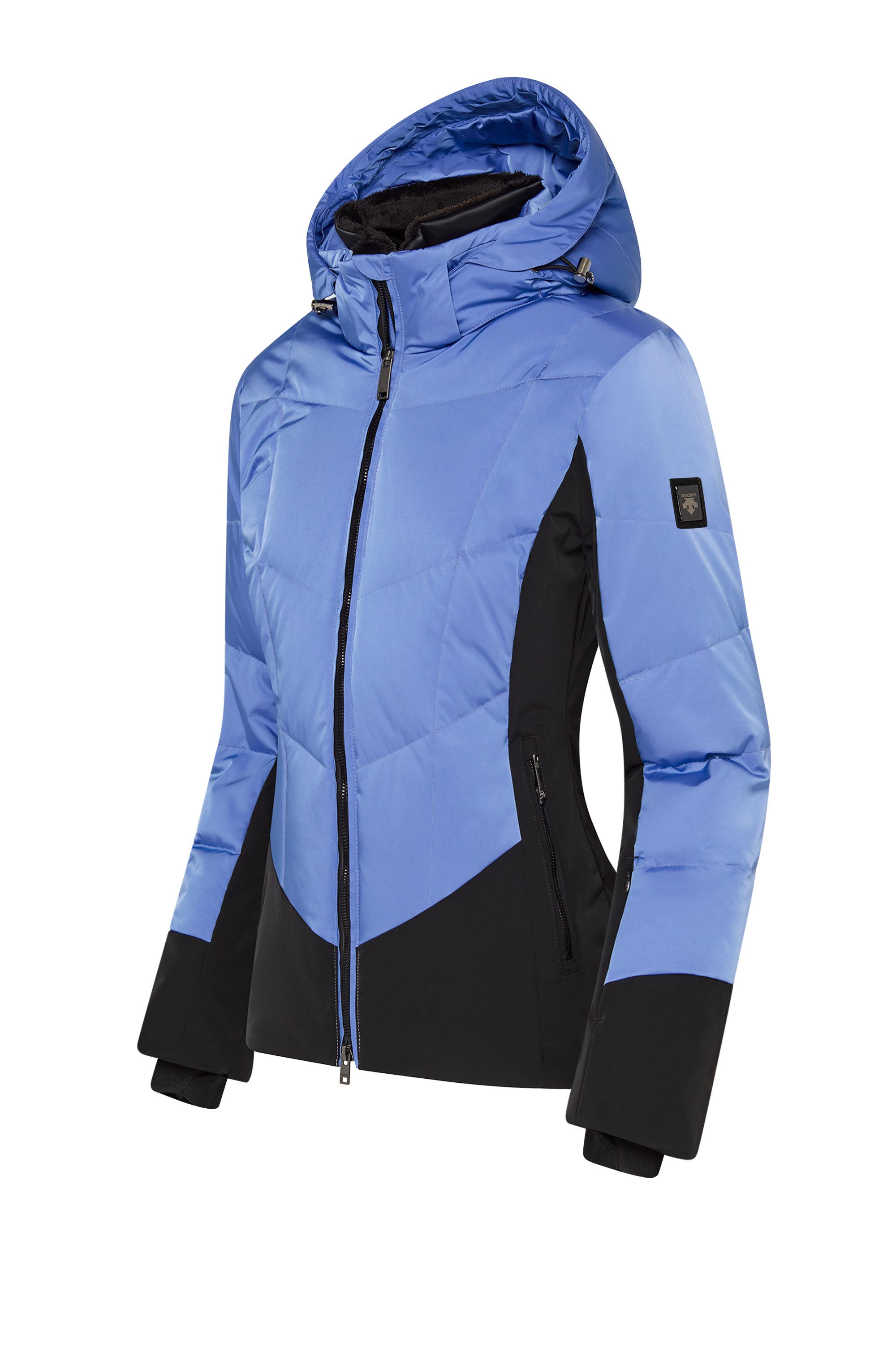 Descente Women’s Abel Jacket, women’s ski jacket, high-performance ski jacket, waterproof ski jacket, insulated ski jacket, Descente ski apparel, stylish ski jacket, winter sports jacket, ski clothing for women, Swiss Sports Haus, West Vancouver ski shop.