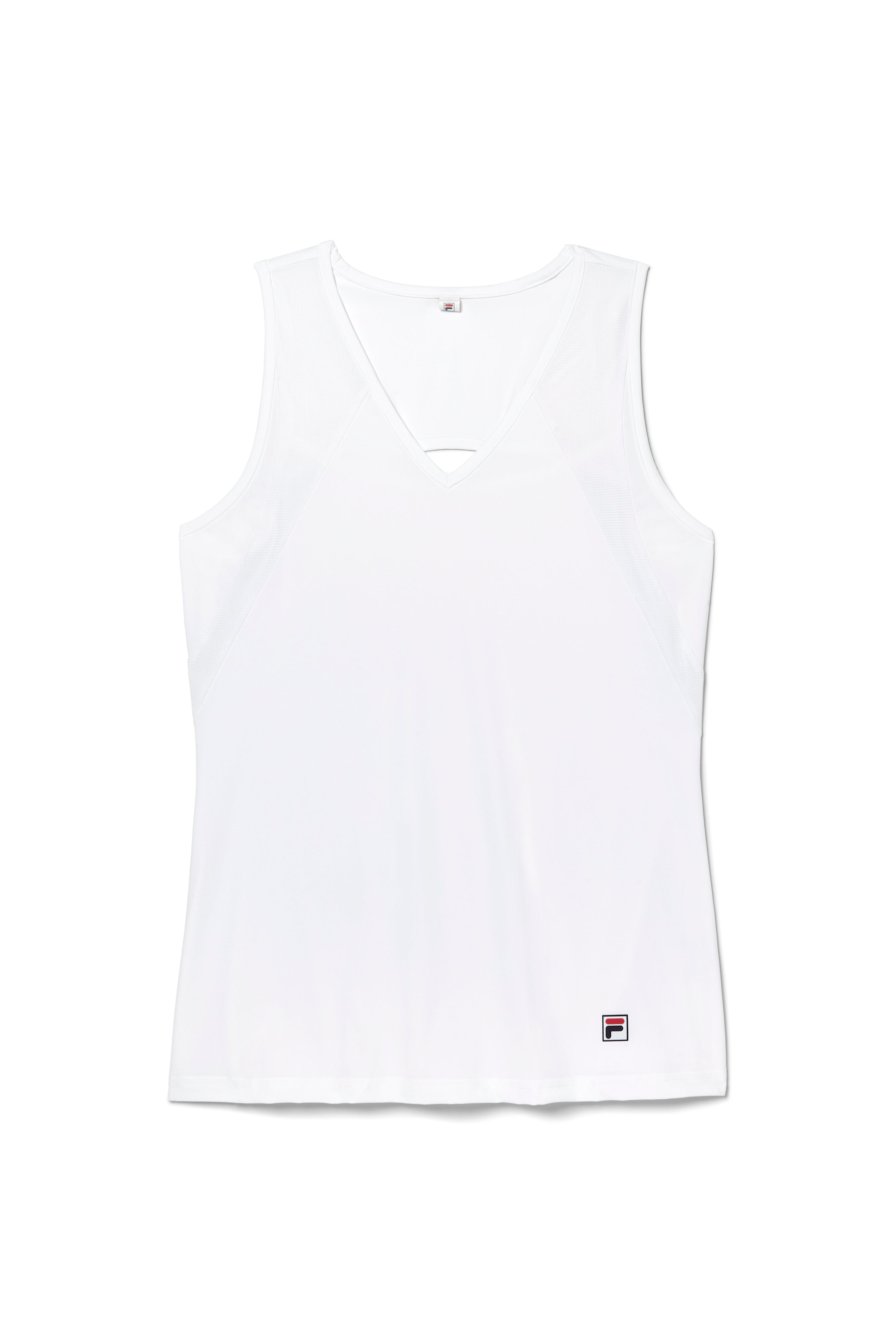 FILA Women's Essentials Full Coverage Tank, women's athletic tank, full coverage tank top, tennis tank, moisture-wicking fabric, sports apparel, comfortable fit, athletic wear, tennis gear, workout tank, fitness clothing, tennis apparel, Swiss Sports Haus, West Vancouver tennis shop.