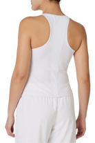 FILA Women's Halter Court Tank, women's tennis tank, FILA tennis apparel, halter top, athletic tank top, tennis clothing, women's sportswear, breathable tennis tank, moisture-wicking tennis tank, stylish tennis wear, tennis gear, tennis outfit, Swiss Sports Haus, West Vancouver tennis shop, women's athletic wear.