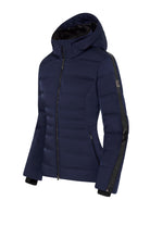 Descente Women’s Maribel Down Jacket, women’s down jacket, insulated down jacket, winter coat for women, high-performance down jacket, warm down jacket, stylish winter jacket, ski jacket, winter sports apparel, Swiss Sports Haus, West Vancouver ski shop.