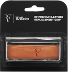 Wilson RF Premium Leather Replacement Grip, tennis racket grip, leather tennis grip, Wilson replacement grip, premium racket grip, tennis accessories, RF leather grip, durable tennis grip, racket handle grip, tennis equipment, Wilson tennis gear, high-performance tennis grip, Swiss Sports Haus, West Vancouver tennis shop.