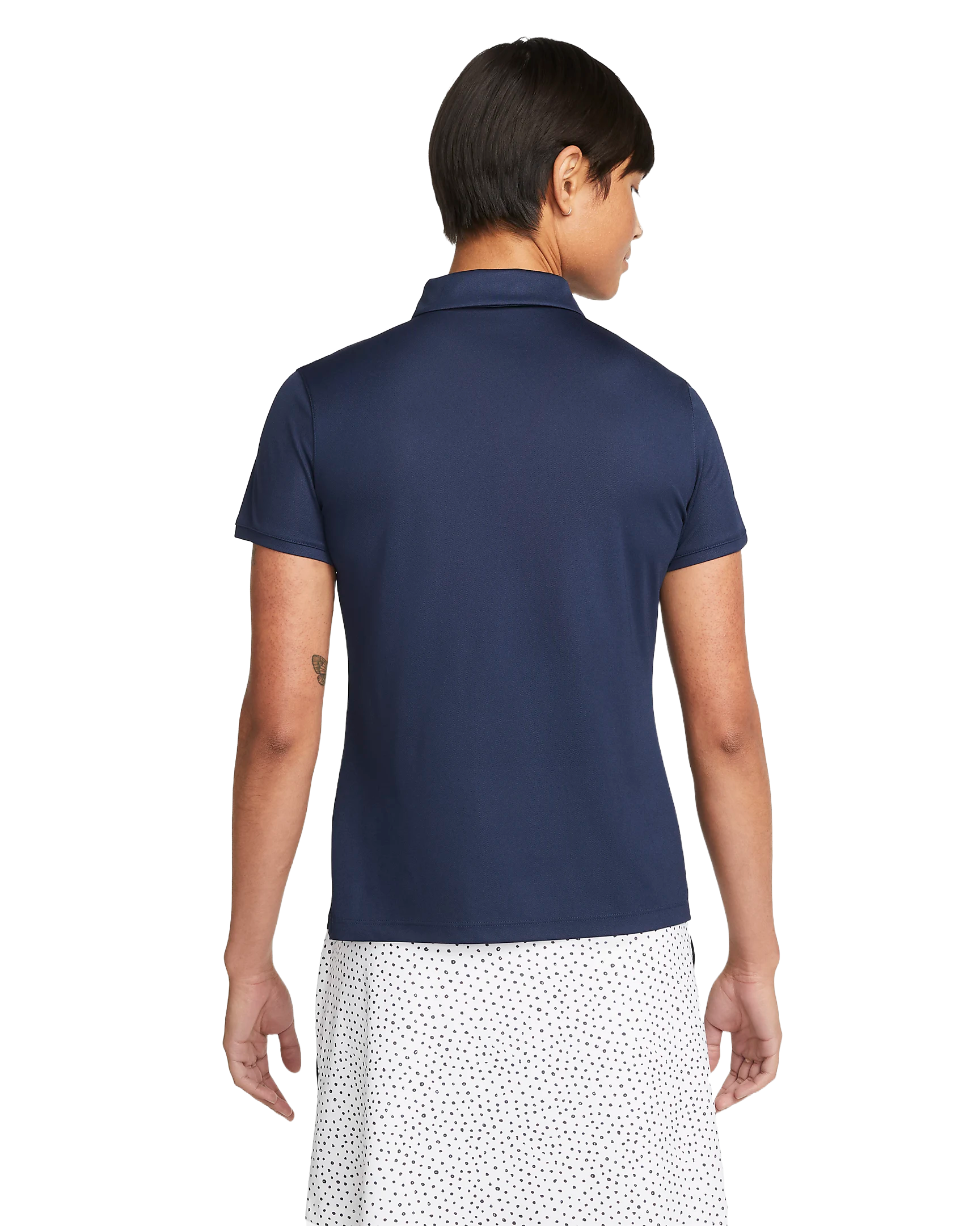 Nike Golf Women's Dri-FIT Victory Polo, golf clothing, tennis apparel, moisture-wicking polo, lightweight polo, breathable polo, classic collar, women's golf polo, women's tennis polo, Dri-FIT fabric, stylish golf polo, comfortable tennis wear, Swiss Sports Haus, West Vancouver sports shop.