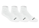 ASICS Cushion Quarter Sock 3 Pack featuring cushioned construction, quarter-height coverage, moisture management, and athletic support.