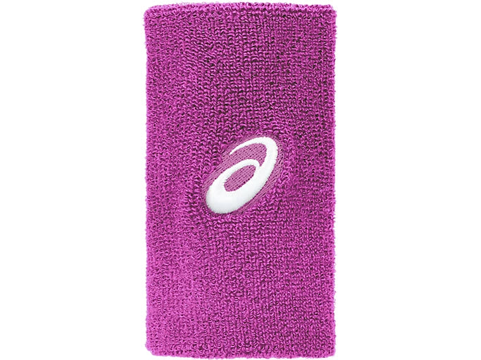 ASICS Tennis Wrist Band Pair Long featuring soft absorbent fabric, extended coverage, and a comfortable stretch fit for tennis.