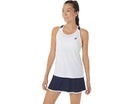 ASICS Women's Court Tennis Tank featuring lightweight performance fabric, breathable comfort, sleeveless mobility, and an athletic fit.