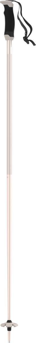 A rose gold Atomic AMT SQS ski pole with a black padded strap, 60mm piste basket, and steel tip.