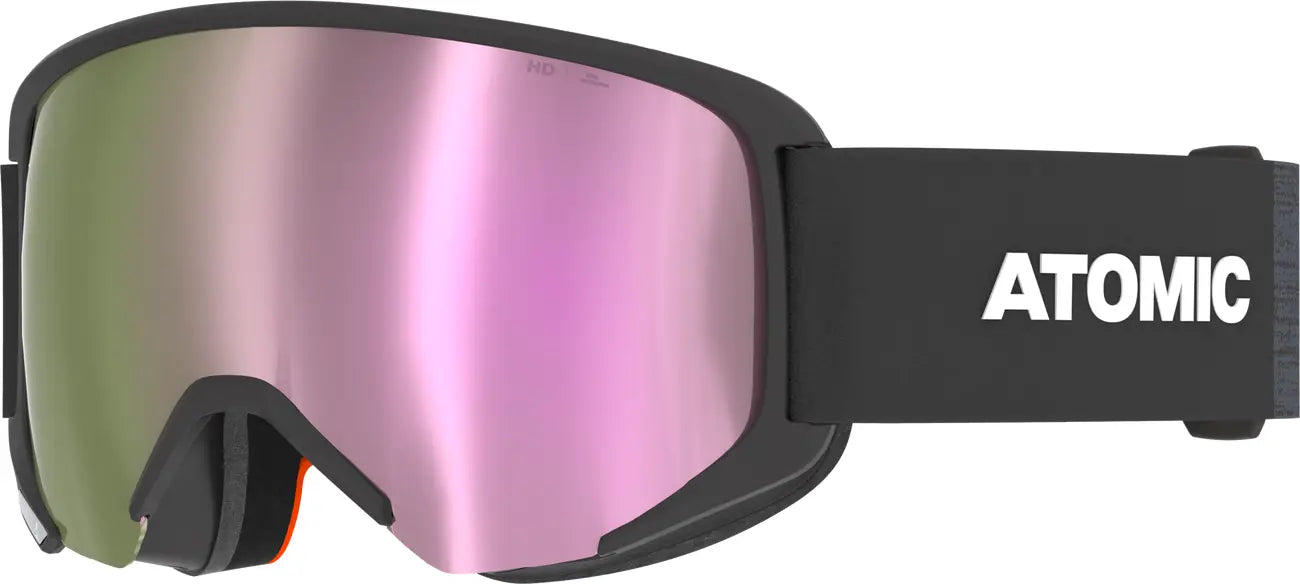 Atomic Redster WC HD JR Race Goggles featuring HD Lens Technology, anti-fog dual lens construction, UV protection, and a junior race-specific fit.