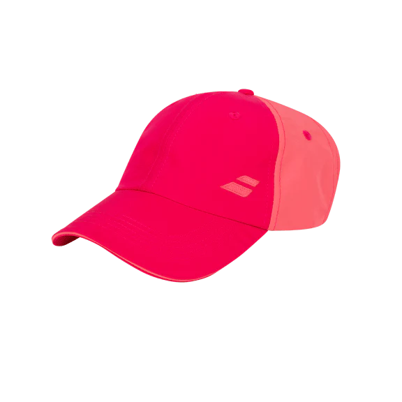 Babolat Basic Logo Cap featuring a curved brim, adjustable fit, breathable construction, and classic Babolat logo detailing.