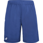 Babolat Boys' Play Tennis Shorts featuring lightweight performance fabric, side pockets, moisture-wicking technology, and an athletic fit.