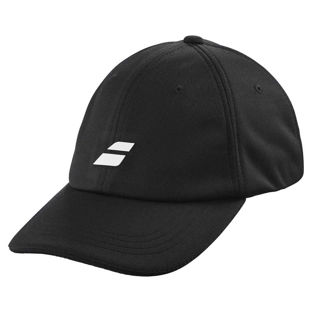 Babolat Junior Pure Logo Cap featuring a curved brim, adjustable fit, Pure-inspired styling, and lightweight construction for junior players.