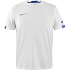 Babolat Men's Play Crew Neck Tennis Tee featuring lightweight performance fabric, moisture-wicking technology, and an athletic fit for tennis.





