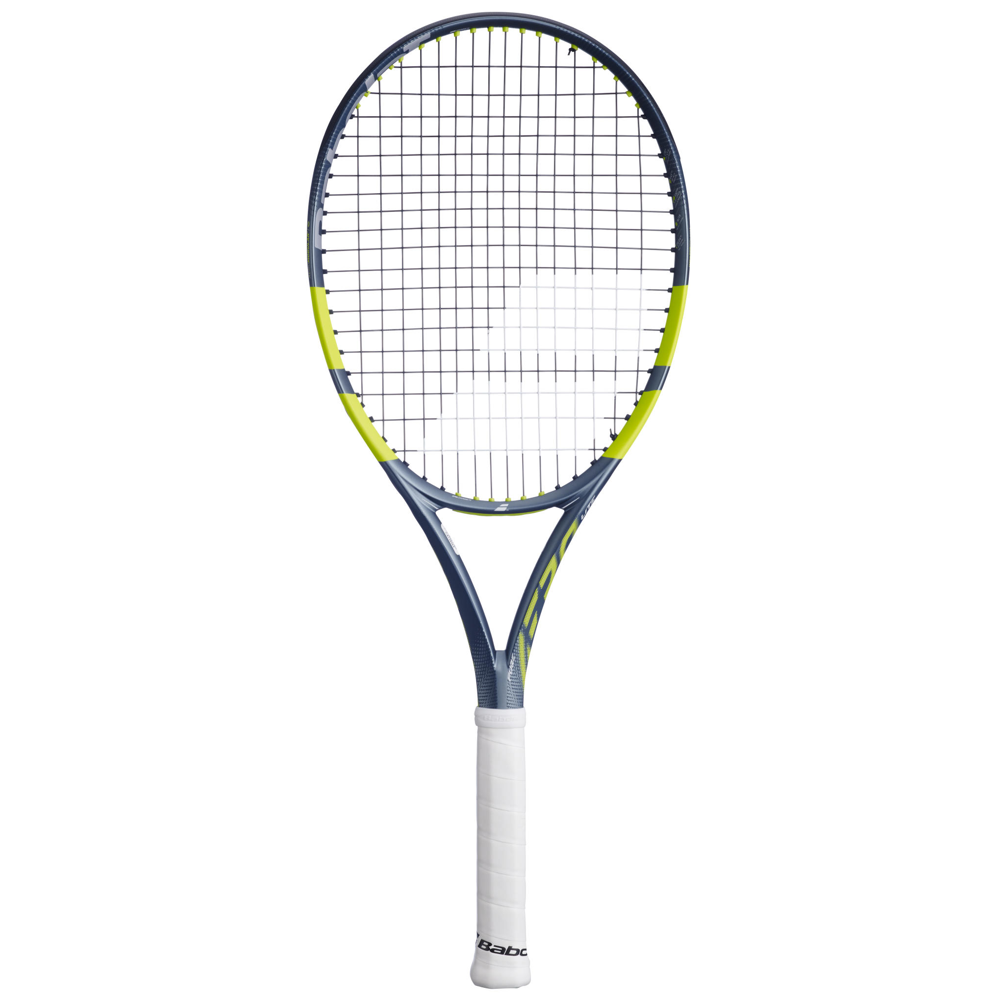 Babolat Pure Aero 100 Lite Gen 9 high-performance spin tennis racket in grey/green