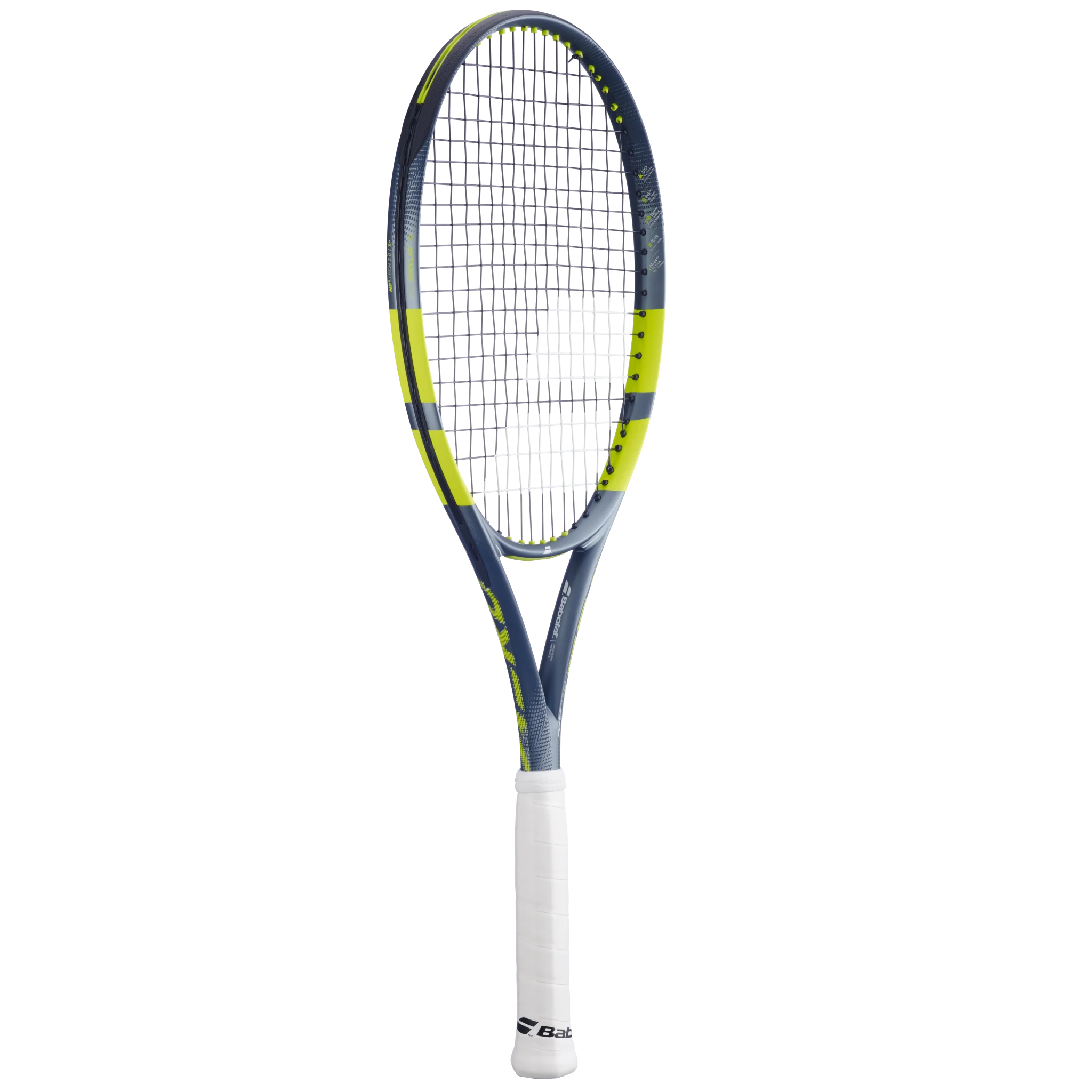 Babolat Pure Aero 100 Lite Gen 9 high-performance spin tennis racket in grey/green