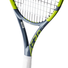 Babolat Pure Aero 100 Lite Gen 9 high-performance spin tennis racket in grey/green