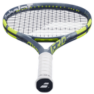 Babolat Pure Aero 100 Lite Gen 9 high-performance spin tennis racket in grey/green
