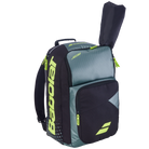 Babolat Pure Aero Backpack featuring dedicated racquet storage, multiple compartments, padded shoulder straps, and Pure Aero-inspired styling.