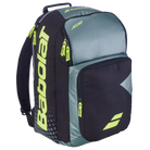 Babolat Pure Aero Backpack featuring dedicated racquet storage, multiple compartments, padded shoulder straps, and Pure Aero-inspired styling.