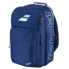 Babolat Pure Drive Backpack featuring dedicated racquet storage, multiple compartments, padded shoulder straps, and Pure Drive-inspired styling.