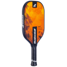 A Babolat RNGD pickleball paddle with a bright orange and black surface