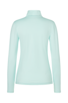 A mint green Bogner Fire + Ice Women's Margo2 Turtleneck sweater that is made from a premium technical fabric.