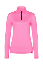 A pink Bogner Fire + Ice Women's Margo2 Turtleneck sweater that is made from a premium technical fabric.