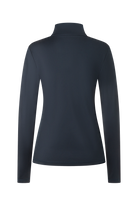 A navy Bogner Fire + Ice Women's Margo2 Turtleneck sweater that is made from a premium technical fabric.