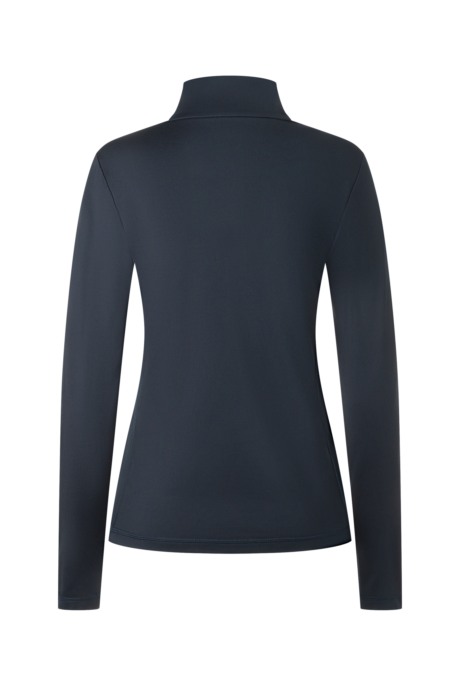A navy Bogner Fire + Ice Women's Margo2 Turtleneck sweater that is made from a premium technical fabric.