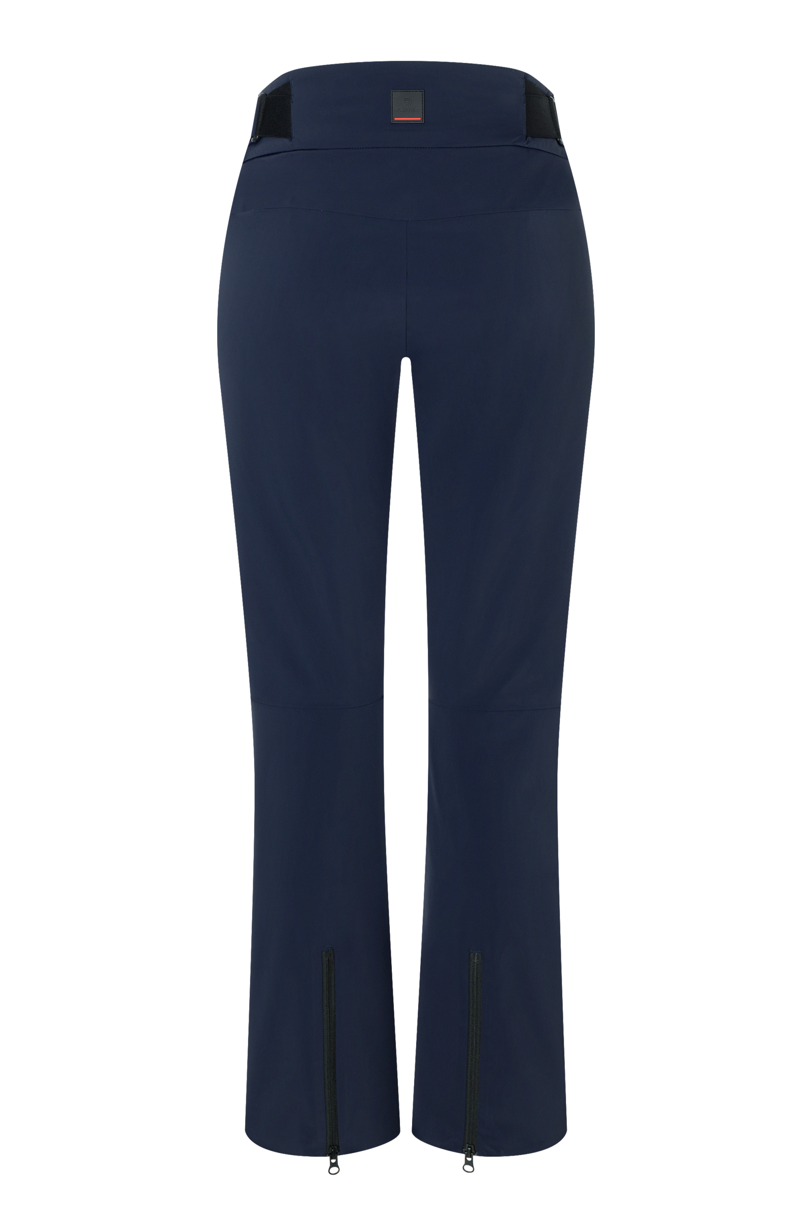 A pair of navy blue Bogner Fire + Ice Women's Nessa-T Ski Pants that feature 20K waterproofing and 20K breathability, a premium 4-way stretch technical fabric, and a sleek silhouette.