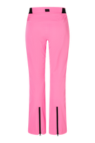 A pair of pink Bogner Fire + Ice Women's Nessa-T Ski Pants that feature 20K waterproofing and 20K breathability, a premium 4-way stretch technical fabric, and a sleek silhouette.