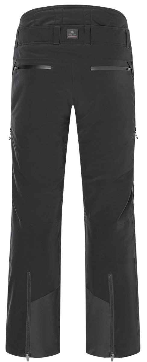 Bogner FIRE + ICE Men's Nic-T ski pants with 4-way stretch fabric, 20K waterproofing, insulation and reinforced boot guards.