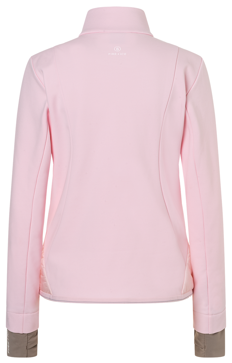 Bogner FIRE + ICE Women's Gilian Insulator Jacket in Neon with quilted front, lightweight insulation and thumb-loop cuffs.