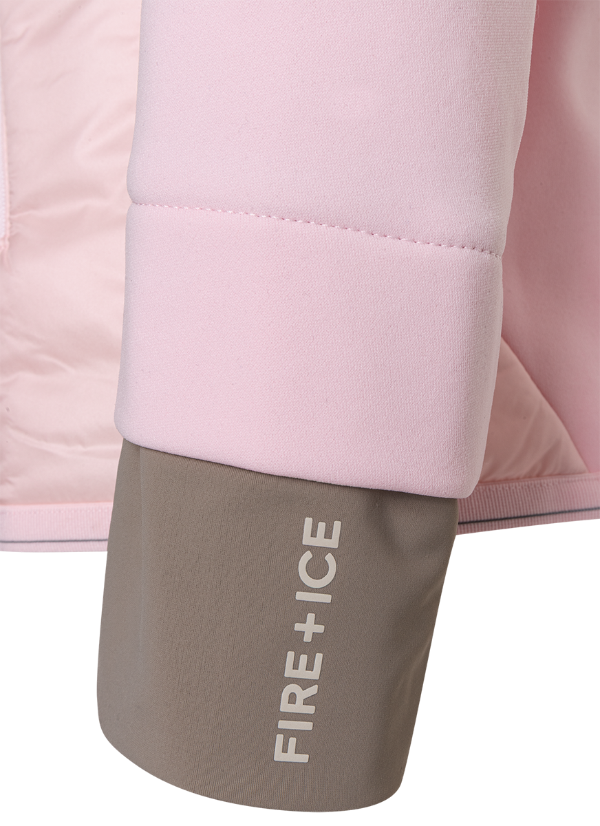 Bogner FIRE + ICE Women's Gilian Insulator Jacket in Neon with quilted front, lightweight insulation and thumb-loop cuffs.