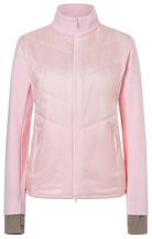 Bogner FIRE + ICE Women's Gilian Insulator Jacket in Neon with quilted front, lightweight insulation and thumb-loop cuffs.