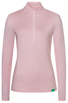 Bogner FIRE + ICE Women's Margo2 Technical T-Neck with quick-drying power-stretch fabric, brushed interior and short B-zip.