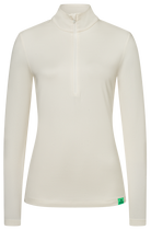 Bogner FIRE + ICE Women's Margo2 Technical T-Neck with quick-drying power-stretch fabric, brushed interior and short B-zip.